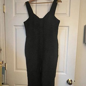 Black Linen Jumpsuit -PETITE (14) NWOT Ann Taylor